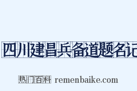四川建昌兵备道题名记是什么意思的图片